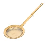 Ciieeo Golden Stainless Steel Oil Strainer Spoon with Fine Mesh Filter, Essential Kitchen Tool for Cooking and Frying, Stylish Design for Filtering Oil and Impurities