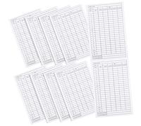 Ciieeo Golf Scorecards Pack of 10 Coated Paper Score Record Tools Portable Lightweight Golf Accessories for Smooth Writing and Accurate Scoring