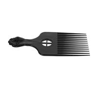 Ciieeo Hair Pick Comb Grooming Comb Black Plastic Comfortable to Hold Do Not Damage The Scalp for African Hairstyles Suitable for Office Car Use