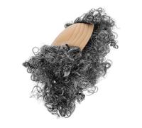 Ciieeo Halloween Bald Cap with Grey Curly Short Wig for Men Heat Resistant Old Man Costume Balding Cap Suitable for Cosplay Parties and Themed Events