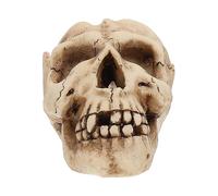 Ciieeo Halloween Skull Decor Resin Ashtray Skull Ornament Ash Storage Container Desk Decor