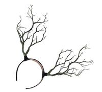 Ciieeo Halloween Witch Horn Headband for Party with Horn Shaped Design Made of Plastic and Resin, Halloween Headwear and Witch Costume Accessory for Adults