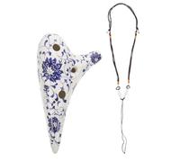 Ciieeo Hand-painted 12-hole Ceramic Ocarina for Beginners - Berry-shaped Wind Instrument Set for Children’s Practice and Musical Learning