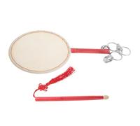 Ciieeo Handheld White Surface Drum 20cm Portable Handmade Wooden Frame Drum for Dance Performances and Educational Cultural Dissemination Classic Traditional Chinese Style