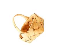 Ciieeo Handmade Bamboo Wicker Basket Small Storage Basket for Snacks Eggs Fruit Decorative