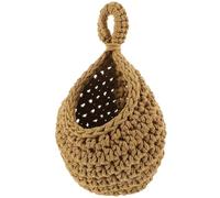 Ciieeo Hanging Storage Basket Cotton Rope Wicker Basket for Fruit and Vegetable Storage