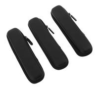 Ciieeo Harmonica Buffer Storage Design, Lightweight Upright and Layer 3pcs Compact Case Set with Thickened Eva and Pu Material Protective Bag for Harmonicas, Suitable for Backpack