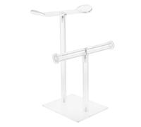 Ciieeo Headband Holder Stand Storage Head Band Organizer Acrylic Dual Layer Hair Accessories Holder for Hair Ties Home Office Display