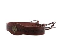 Ciieeo Headband to Resistant and Medieval Fit Comfortable Deformation Retro Viking with Unique Vintage Pu Material Accessories Historical Enthusiasts and Cosplay Events