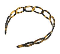 Ciieeo Headbands Random Color Tortoiseshell for Women 2pcs Easy to Wear Lightweight Acrylic Teeth Hair Hoops Hollow out Design Hair Accessories for Everyday Wear