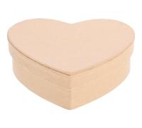 Ciieeo Heart Shaped Gift Box with Lid Kraft Paper Heart Box for Flowers Candy Cookies Party Favors Small Gift Packaging Storage Case 4.92 X 3.94 X 1.57 in