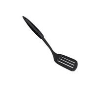 Ciieeo Heat-Resistant Nylon Slotted Turner for Kitchen Non-Stick Cookware with Ergonomic Vacuum Handle Black Comfortable Cooking Utensil for Home and Restaurant Use