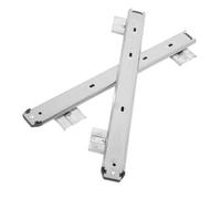 Ciieeo Heavy Duty Keyboard Drawer Slides 35mm Wide 350mm Length White Ball Bearing Pull Out Rails Under Desk Computer Tray Office Furniture Hardware