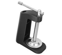 Ciieeo Heavy Duty Metal C Clamp Mounting Clip for Microphone Desk Table Mount, Small Black Cantilever Clamp with Reinforced Support for Musical Instrument Stands