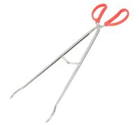 Ciieeo Heavy Duty Stainless Steel Fireplace Tongs with Long Handle for Firewood Charcoal and Garbage Grabbing Multipurpose BBQ Camping and Fire Pit Tool with Strong Grip and Stable
