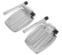 Ciieeo Heavy Duty Wheelchair Footrest and Elevating Wheelchair Leg Rest Replacement 2Pcs Compact Lightweight Adjustable Footplates for Mobility Aids Daily Use in Home and Care Settings