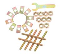 Ciieeo High Strength Furniture Connectors Fastening Kit with Wrench for Countertop Joint Assembly Screws and Bolts for Tables Cabinets Desks Compact Seam Fixing Hardware