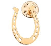 Ciieeo Horseshoe with Lasting Shine and Lightweight Design Minimalist U Shaped Brooch Made of Stainless Steel Stylish Western Lucky Charm Pin for Cowgirl Parties and Horse Racing Events