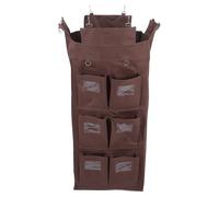 Ciieeo Housekeeping Cart Laundry Bag with 6 Pockets, 85Cm High Double-Sided Oxford Fabric Storage Bag for Cleaning Trolley, Utility Cart Accessory for Hotel and Service Use