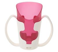 Ciieeo Independent Nosey Cup with Handles Patient Drinking Glasses Dysphagia Cup Special Drinking Cups Liquid Feeding Cup for Adults Disabled Hospital Patient
