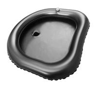 Ciieeo Inflatable Portable Hair Wash Basin for Bedridden Seniors and Pregnant Women, Black Lightweight Shampoo Tray with Neck Rest for Home Hair Washing and Medical Care