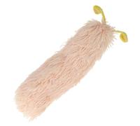Ciieeo Interactive Plush Caterpillar Catnip for Indoor Cats, Lifelike Stuffed Animal Caterpillar in Beige, Kitten Chew for Stress Relief and Play