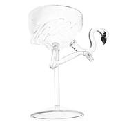 Ciieeo Iridescent Flamingo Cocktail Glass Unbreakable Wine Cup for Parties Bistro Glass Goblet