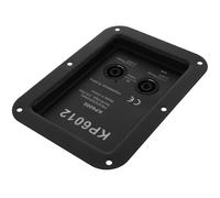 Ciieeo Iron Speaker Terminal Connector with Enhanced Stability and Easy Installation, Black Square Speaker Binding Post for Stage Equipment and Occasions, Lightweight Loudspeaker Part
