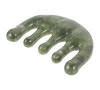 Ciieeo Jade Comb Scalp Massager Gua Sha Massage Tool for Scalp and Hair Care Mini Brush Design for Purse and Travel Natural Jade Material