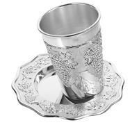 Ciieeo Jewish Ritual Cup Set Wine Cup Shabbat Goblet for Rosh Hashanah Party Supplies