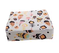 Ciieeo Kids Chair Cushion Pad for Dining and Booster Seats with Polyester Material, Colorful Pattern Design, Easy to Clean and Not Deform After Long-Term Use, Suitable for Birthday