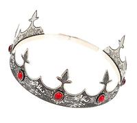 Ciieeo King Crown for Men Adult Vintage Metal Cosplay Crown with Delicate Design Strong Structure Lightweight Photography Prop for Costume Party