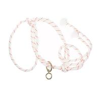 Ciieeo Large Braided Rope Cattle Halter with Heavy-duty Headstall and No.12 Swivel Ring, Portable Safety Rope Halter for Farm Livestock Handling and Calf Traction