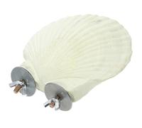 Ciieeo Large Calcium Bird Stand Stone Parrot Perch for Cage Chewing Biting Function, Natural Grinding Platform Suitable for Parrots and Birds Random Color Random Color