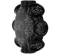 Ciieeo Large-capacity Black Plastic Eel Basket Crab Trap Net for Outdoor Fishing, Easy to Use and Breathable Fishing Trap Suitable for Seafood and Eel