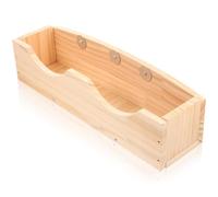 Ciieeo Large Capacity Wooden Hay Feeder Rack for Rabbits and Guinea Pigs, Rectangular Hanging Bunny Grass Holder with Fixed Mount, Pet Hay Dispenser for Small Animals