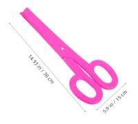 Ciieeo Large Clown Scissors Prop Pink Oversized Decorative Scissors for Halloween Carnival Costume Stage Performance Craft Pretend Accessory