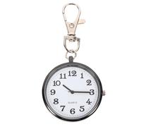 Ciieeo Large Dial Quartz Nurse Pocket Watch for Elderly with Big Number, Black Zinc Alloy Hanging Watch for Students and Medical Staff