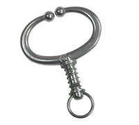 Ciieeo Large Stainless Steel Cattle Traction Nose with Automatic Spring for Farm Livestock Handling and Stress in Herd Management