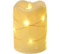 Ciieeo LED Flameless Candle Lights 3 Pcs Creative Candle Design Decorative Lighting Plastic Yellow Warm Mild Lighting Effect Battery Powered for Parties and Outdoor Party