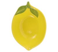 Ciieeo Lemon Shaped Ceramic Bowl 6.89 Inch Food Serving Bowl for Salad Dessert Snacks Cute Fruit Dish for Kitchen Parties Casual Gatherings