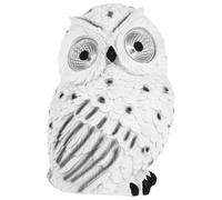 Ciieeo Lifelike Resin Owl Statue Solar-powered Owl Decoration for Garden Lawn and Home Landscape