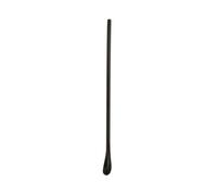 Ciieeo Long Handled Stainless Steel Spoon with High Gloss Polished Finish Easy to Grip and Operate Black Metal Spoon for Bars and Home Use 22cm Sturdy Reusable