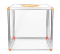 Ciieeo Lottery Box 29cm X 29cm Cube Raffle Ticket Holder Party Raffle Storage Case for Voting, Donation, and Lucky Draw Events