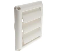 Ciieeo Louvered Vent Cover for 4 Inch Opening with Shutter Design, Plastic Material, Maximum Exhaust Flow and Noise Reduction, Suitable for Bathroom and Dryer Vents, for Indoor Exhaust