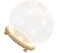 Ciieeo Luminous Micro Landscape Glass Dome 13Cm Tabletop Ornament with Glass Cover, Dustproof Desktop Decoration for Home DIY Display