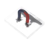 Ciieeo Magnetic Iron Powder and Iron Filings Science Experiment Kit 4Cm Horseshoe Magnet and for Physics Education and Magnetic Field Demonstrations