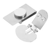 Ciieeo Magnetic Tie Stay and Invisible Necktie Clip Silver Set, Anti-wrinkle Tie Fastener with Automatic Positioning, Collar Stays Pin for Men’s Shirt Accessories