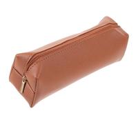 Ciieeo Makeup Brush Holder Travel Makeup Tool Bag Leather Pencil Case Simple Design Creative Fashion Prevent Losing Items Not Easy to Break Portable Cosmetic Storage for Everyday Use