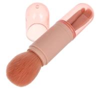 Ciieeo Makeup Brush Set Highlighter Brush 4in1 Portable Easy to Carry and Store Fashionable Cute for Women Travel on The Go Touchups with Cover